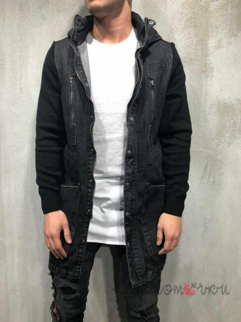 Стильна Чоловіча Джинсова Куртка Стильна Чоловіча Джинсова Куртка