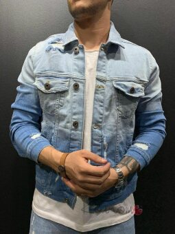 Стильна Чоловіча Джинсова Куртка Стильна Чоловіча Джинсова Куртка