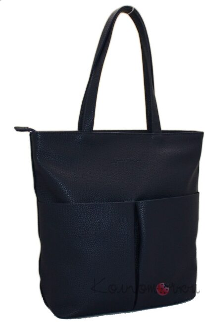 Женская сумка синяя мат 434