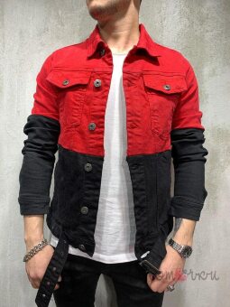 Стильна Чоловіча Джинсова Куртка Стильна Чоловіча Джинсова Куртка