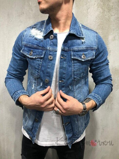Стильная Мужская Джинсовая Куртка