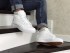 Мужские Кроссовки Converse All Star (Белые) Термо Реплика