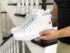 Мужские Кроссовки Converse All Star (Белые) Термо Реплика
